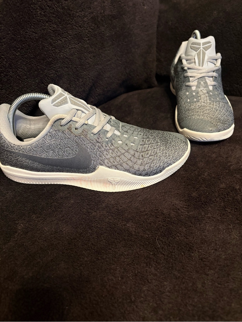 Nike 852473-002 Kobe Mamba Instinct Pure Platinum Gray Shoes Men’s 8 EUC